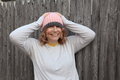 Chunky Knit Hat Milticolor