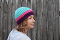 Chunky Knit Hat Milticolor