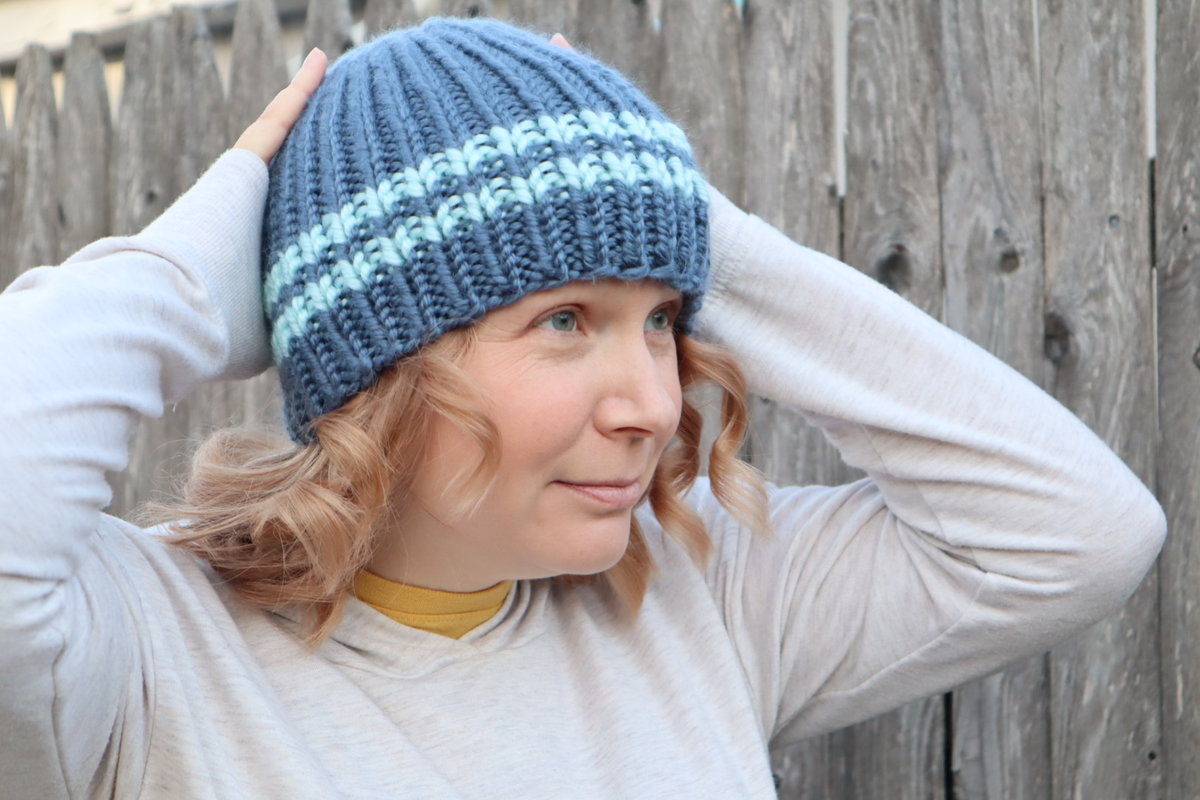 Chunky Knit Hat Milticolor