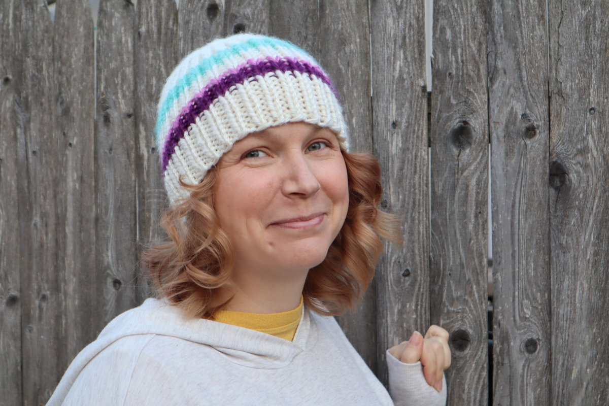 Chunky Knit Hat Milticolor