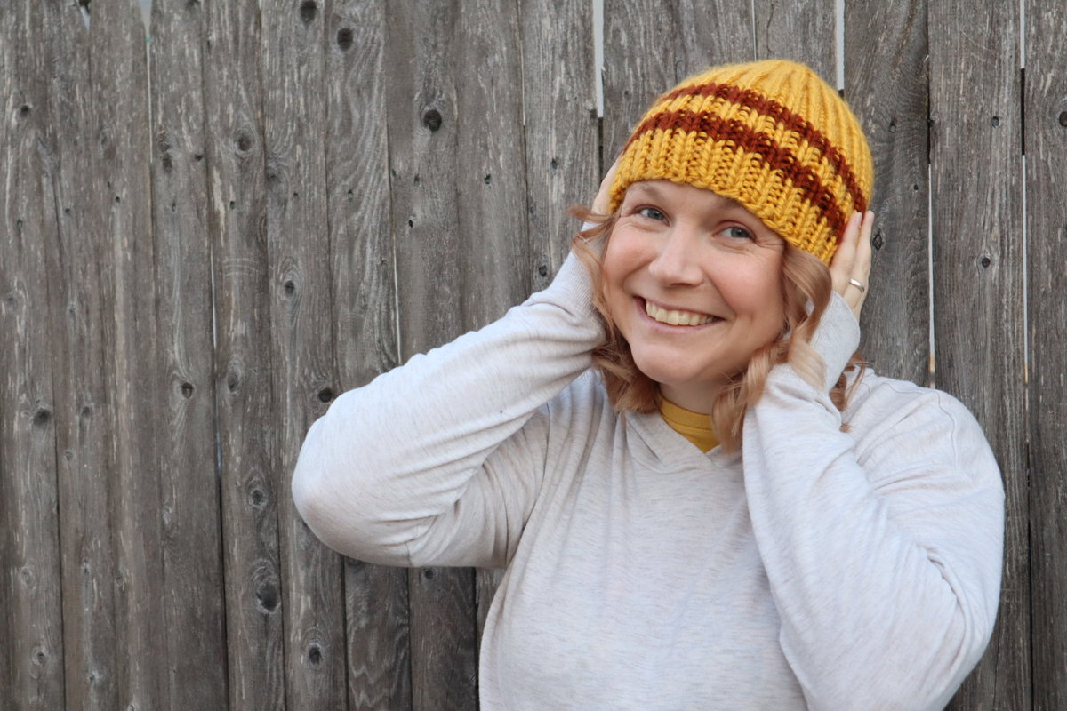 Chunky Knit Hat Milticolor