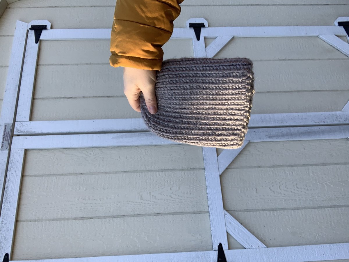 Hand knit chunky hat, Solid Colors 
