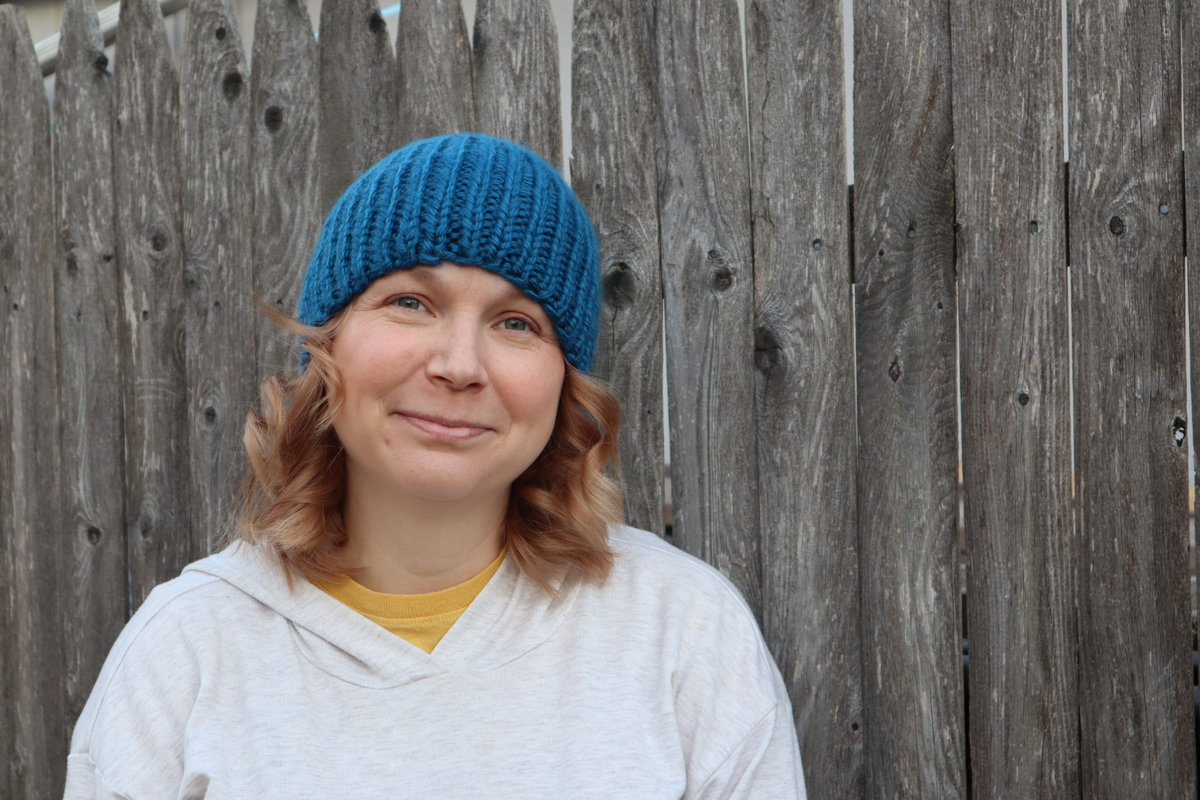 Hand knit chunky hat, Solid Colors 