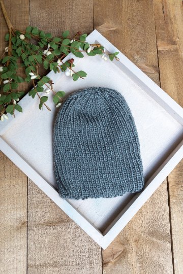 Hand Knit, Thin Acrylic Hat
