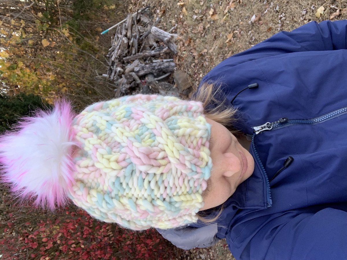 Unicorn hat with pom pom